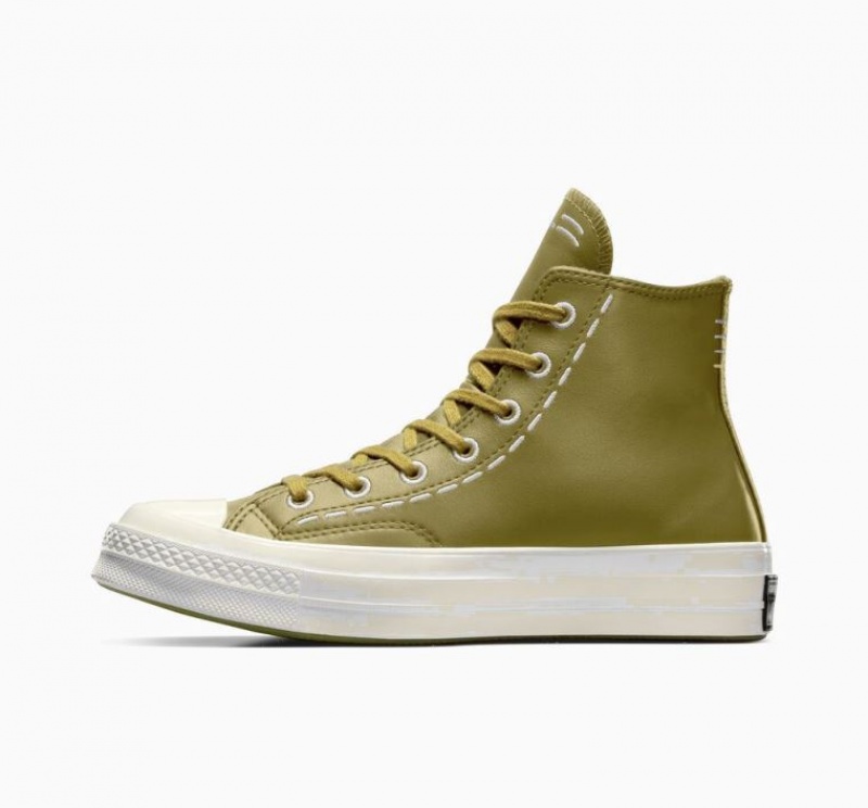 Tenis Converse Chuck 70 Bold Stitch Altos Mujer Verde Oliva | COLOMBIA L4102S