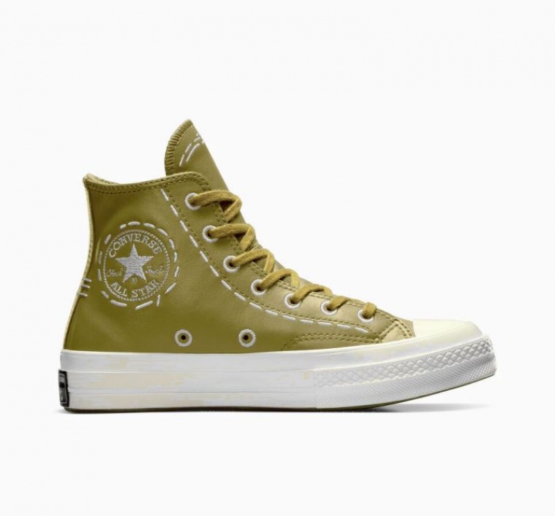 Tenis Converse Chuck 70 Bold Stitch Altos Mujer Verde Oliva | COLOMBIA L4102S