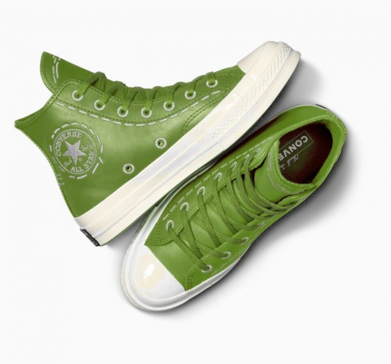 Tenis Converse Chuck 70 Bold Stitch Altos Mujer Verde | COLOMBIA M9403W