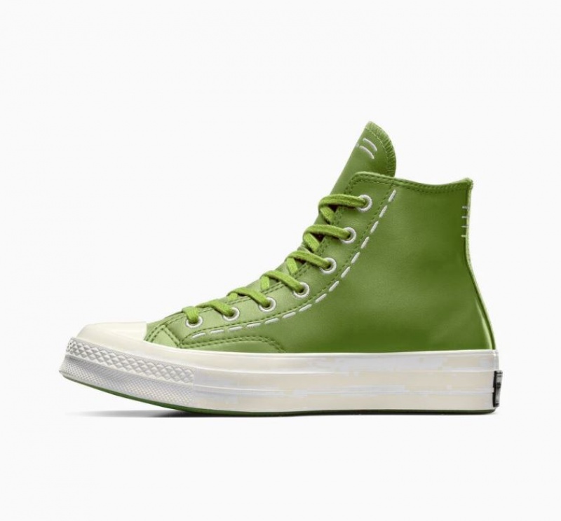 Tenis Converse Chuck 70 Bold Stitch Altos Mujer Verde | COLOMBIA M9403W