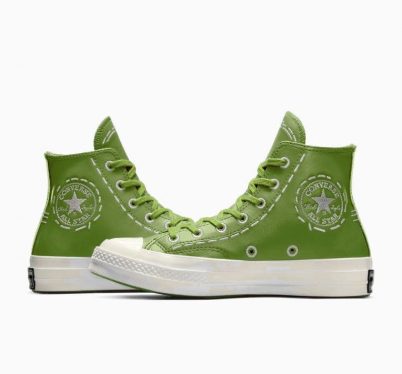 Tenis Converse Chuck 70 Bold Stitch Altos Mujer Verde | COLOMBIA M9403W