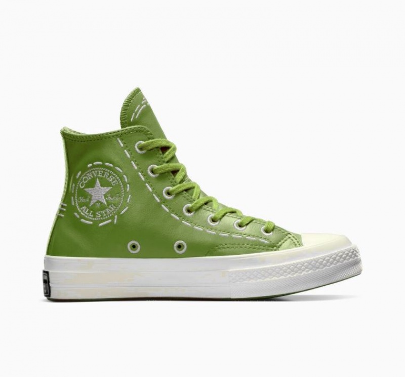 Tenis Converse Chuck 70 Bold Stitch Altos Mujer Verde | COLOMBIA M9403W