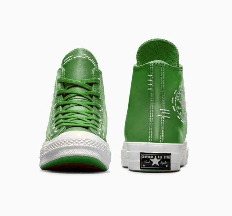 Tenis Converse Chuck 70 Bold Stitch Altos Mujer Verde | COLOMBIA L2953X