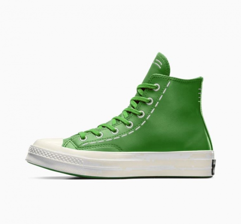 Tenis Converse Chuck 70 Bold Stitch Altos Mujer Verde | COLOMBIA L2953X