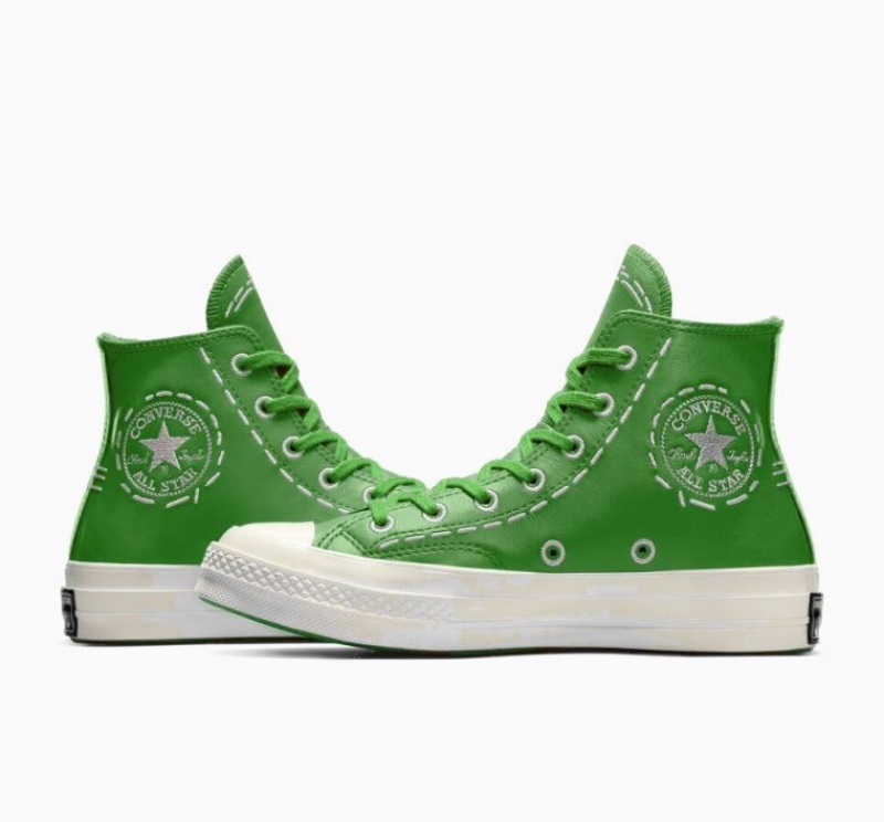 Tenis Converse Chuck 70 Bold Stitch Altos Mujer Verde | COLOMBIA L2953X