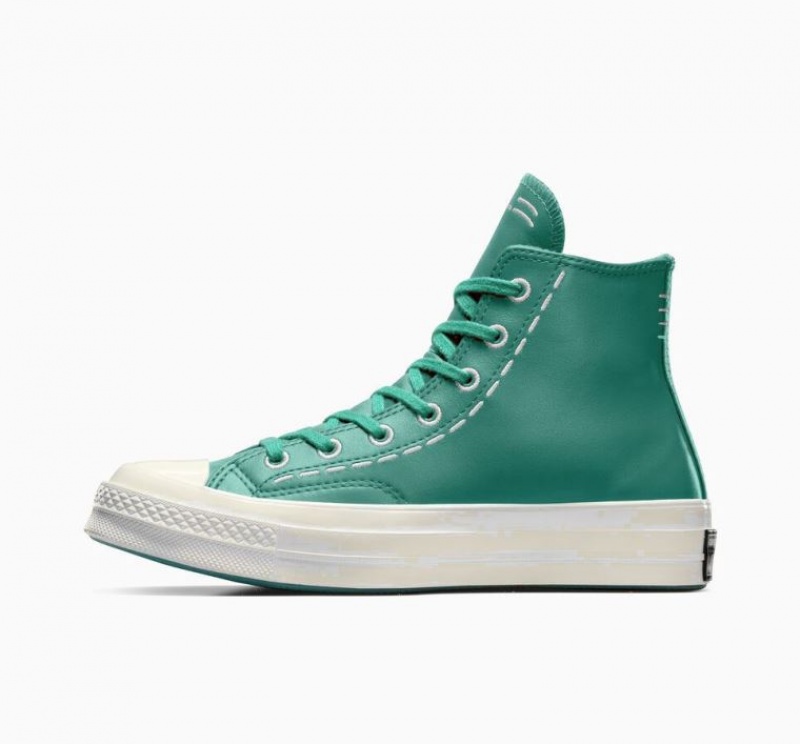 Tenis Converse Chuck 70 Bold Stitch Altos Mujer Turquesa | COLOMBIA R3659M