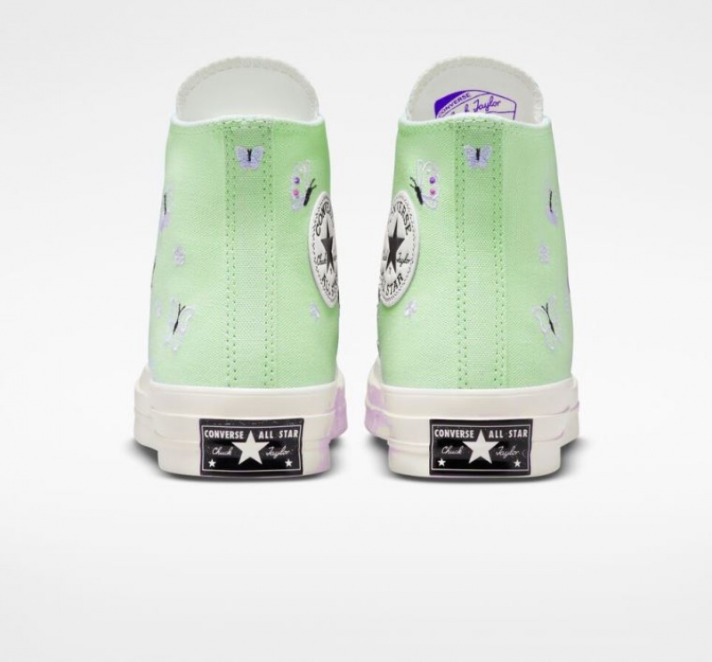 Tenis Converse Chuck 70 Butterfly Wings Altos Mujer Verde Menta | COLOMBIA B2809S