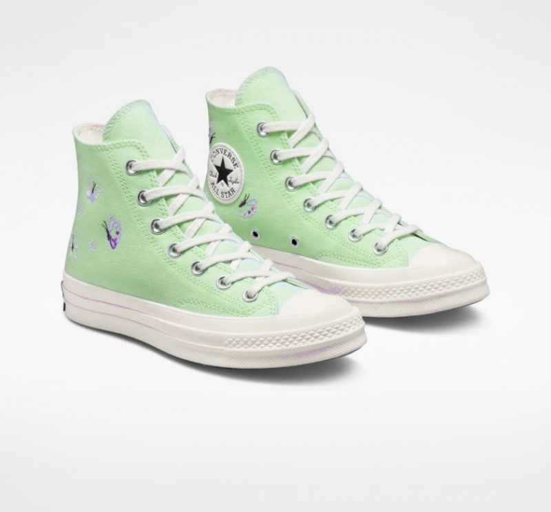 Tenis Converse Chuck 70 Butterfly Wings Altos Mujer Verde Menta | COLOMBIA B2809S