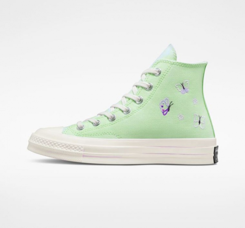 Tenis Converse Chuck 70 Butterfly Wings Altos Mujer Verde Menta | COLOMBIA B2809S