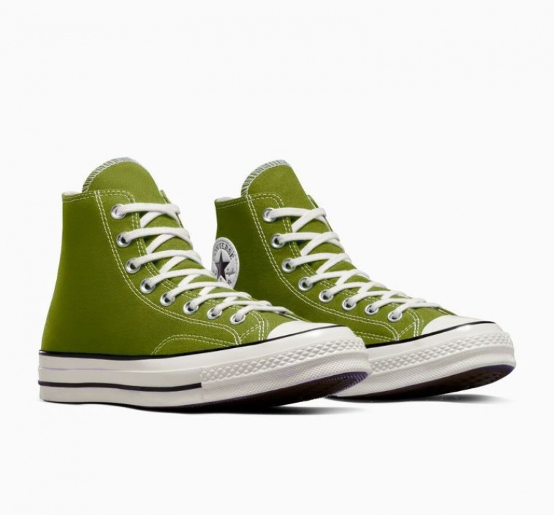 Tenis Converse Chuck 70 Canvas Altos Hombre Verde | COLOMBIA G5246Q