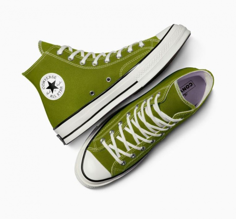 Tenis Converse Chuck 70 Canvas Altos Hombre Verde | COLOMBIA G5246Q