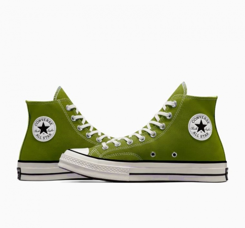 Tenis Converse Chuck 70 Canvas Altos Hombre Verde | COLOMBIA G5246Q