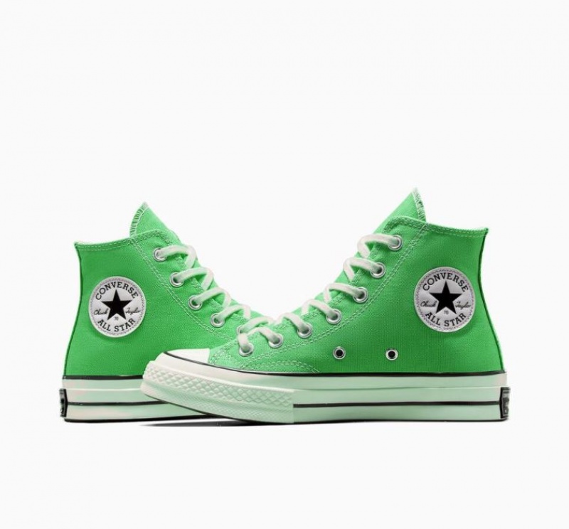 Tenis Converse Chuck 70 Canvas Altos Hombre Verde | COLOMBIA L7382J