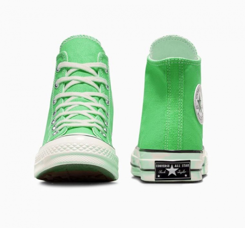 Tenis Converse Chuck 70 Canvas Altos Hombre Verde | COLOMBIA L7382J