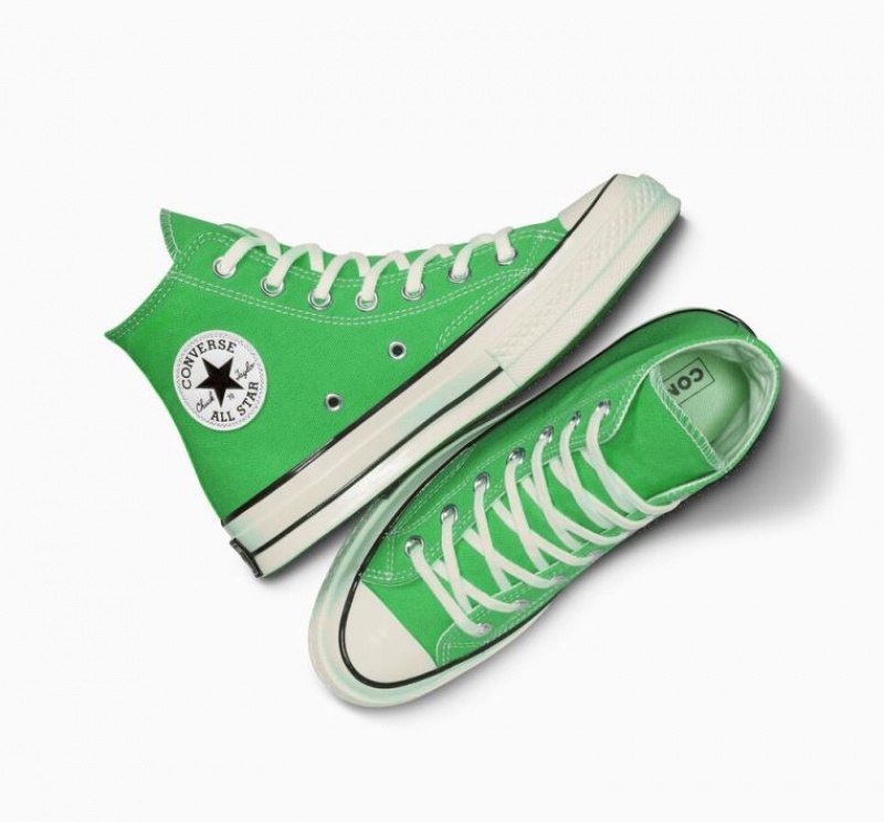 Tenis Converse Chuck 70 Canvas Altos Hombre Verde | COLOMBIA L7382J