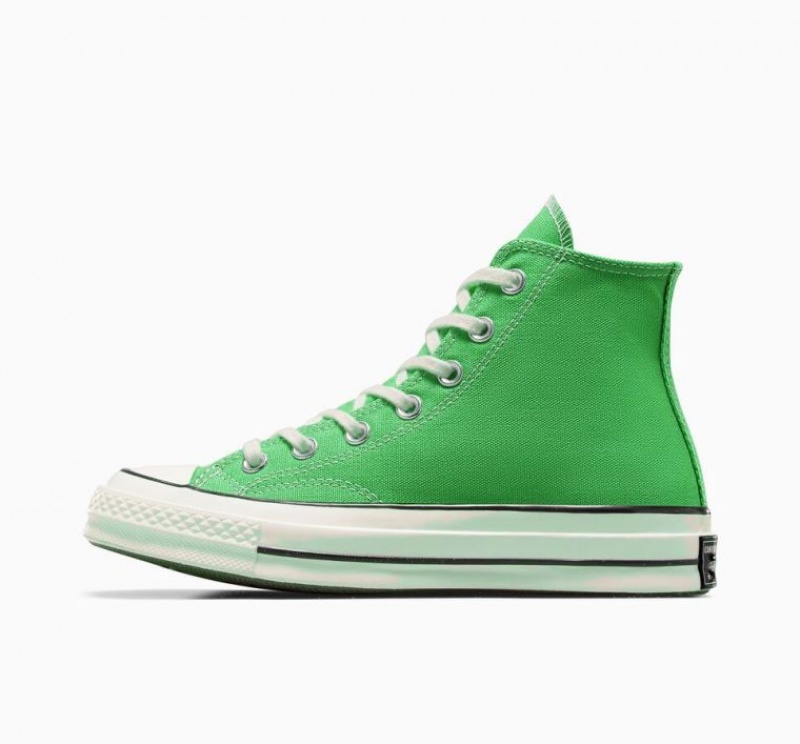 Tenis Converse Chuck 70 Canvas Altos Hombre Verde | COLOMBIA L7382J