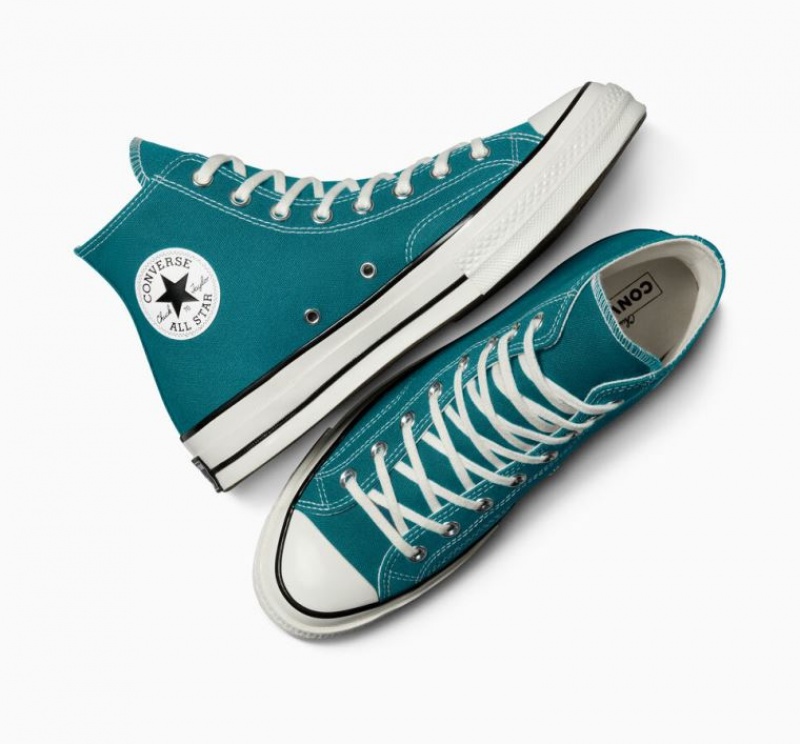 Tenis Converse Chuck 70 Canvas Altos Mujer Turquesa | COLOMBIA F3854W