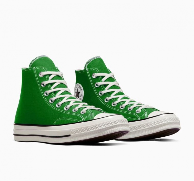 Tenis Converse Chuck 70 Canvas Altos Mujer Verde | COLOMBIA N4270G