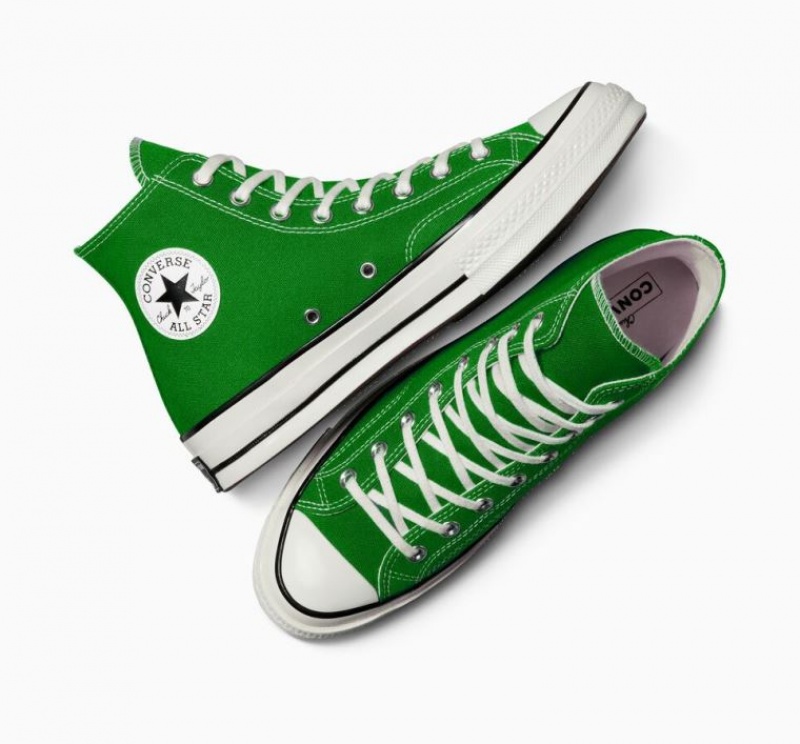 Tenis Converse Chuck 70 Canvas Altos Mujer Verde | COLOMBIA N4270G