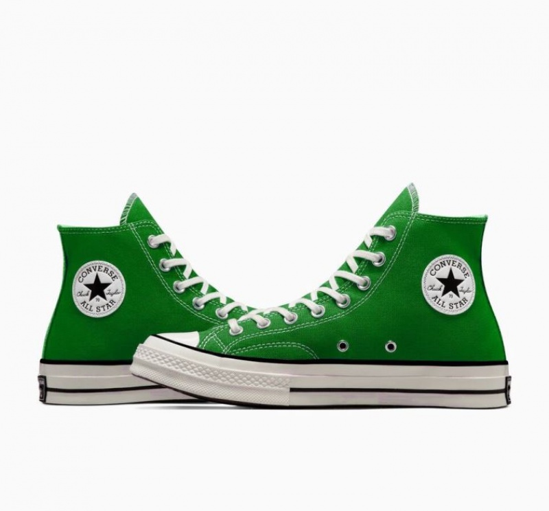 Tenis Converse Chuck 70 Canvas Altos Mujer Verde | COLOMBIA N4270G