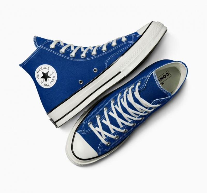 Tenis Converse Chuck 70 Canvas Altos Mujer Azules | COLOMBIA C3748P