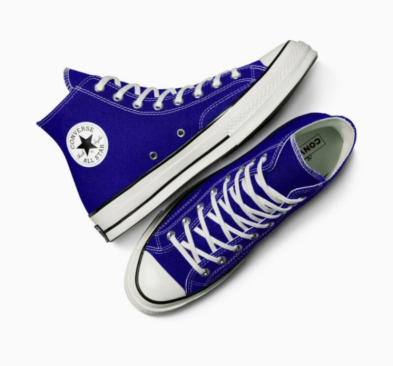 Tenis Converse Chuck 70 Canvas Altos Mujer Azules | COLOMBIA L2635A