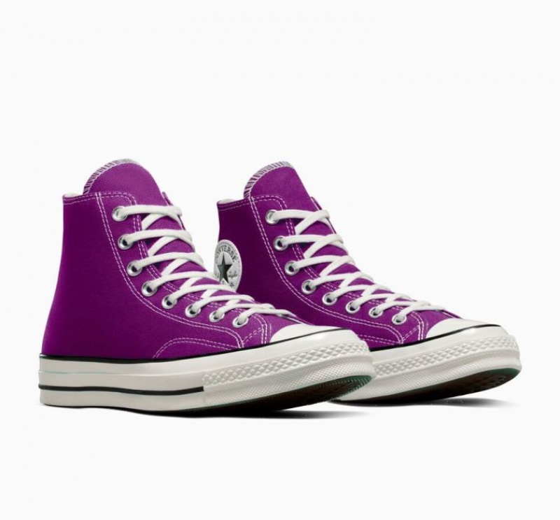 Tenis Converse Chuck 70 Canvas Altos Mujer Moradas | COLOMBIA U5912M