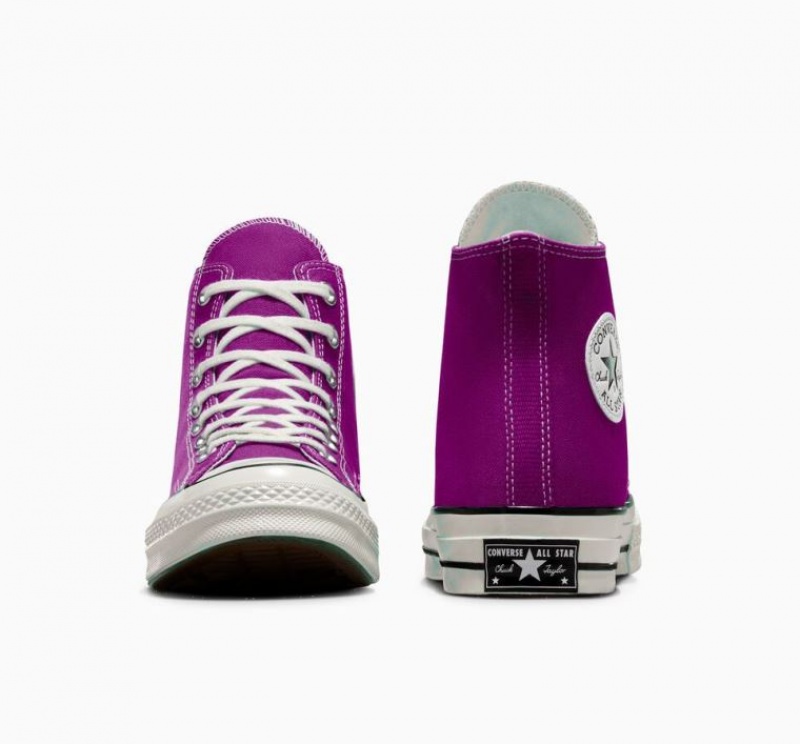 Tenis Converse Chuck 70 Canvas Altos Mujer Moradas | COLOMBIA U5912M