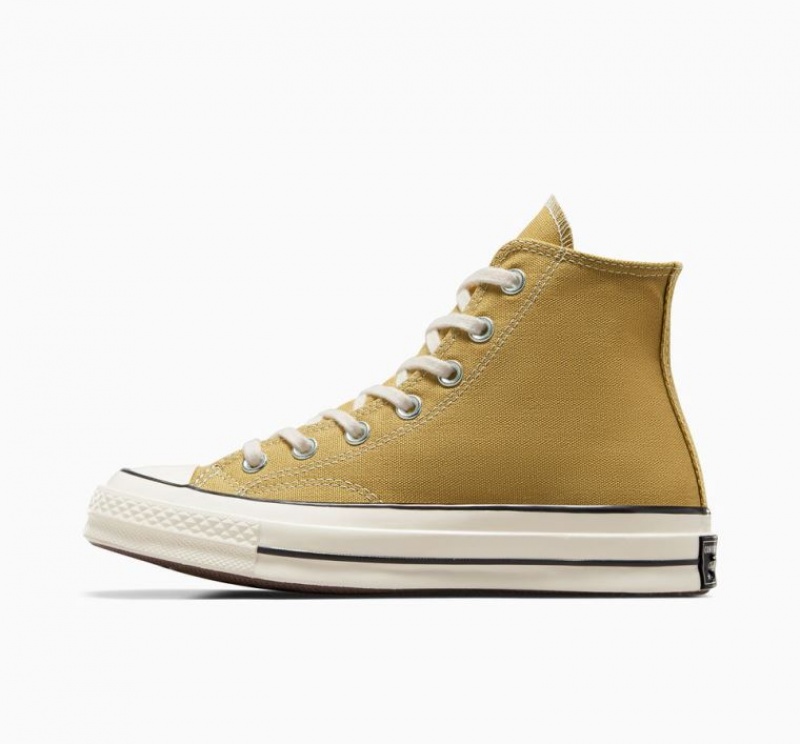 Tenis Converse Chuck 70 Canvas Altos Mujer Amarillo | COLOMBIA Z9546J