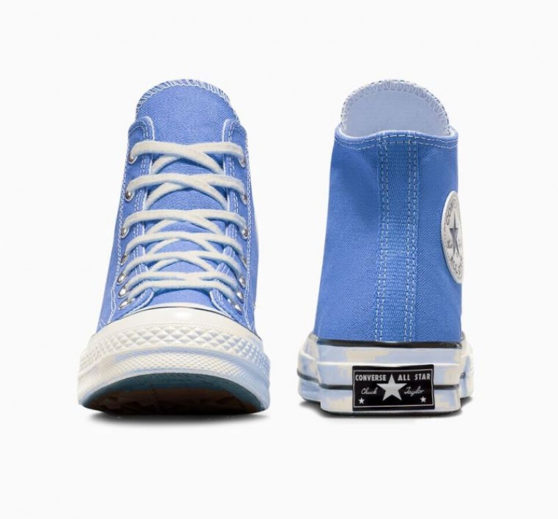 Tenis Converse Chuck 70 Canvas Altos Mujer Azules | COLOMBIA E7560Z