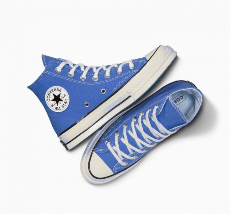 Tenis Converse Chuck 70 Canvas Altos Mujer Azules | COLOMBIA E7560Z