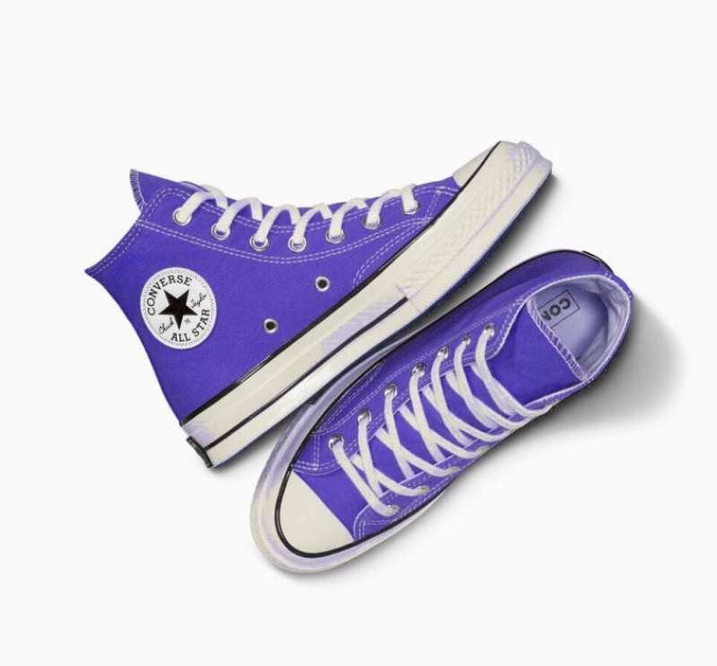 Tenis Converse Chuck 70 Canvas Altos Mujer Azules | COLOMBIA M7813T