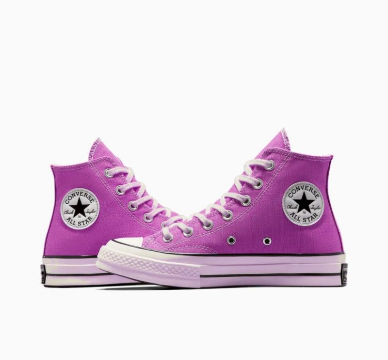 Tenis Converse Chuck 70 Canvas Altos Mujer Moradas | COLOMBIA L8274I