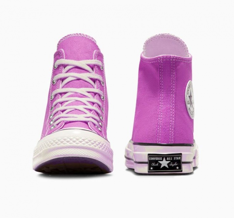 Tenis Converse Chuck 70 Canvas Altos Mujer Moradas | COLOMBIA L8274I