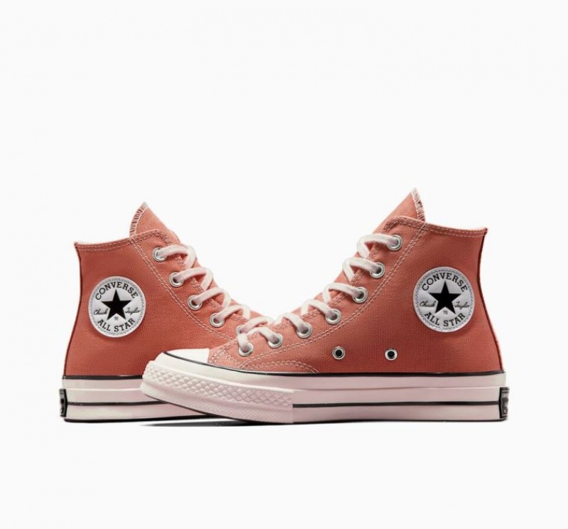 Tenis Converse Chuck 70 Canvas Altos Mujer Naranjas | COLOMBIA J3258F