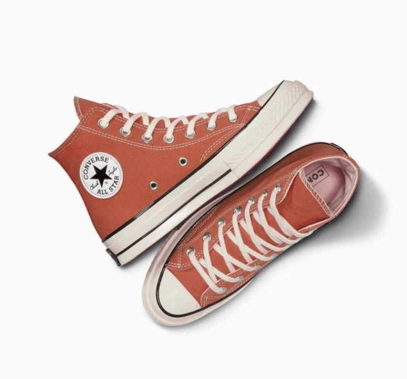 Tenis Converse Chuck 70 Canvas Altos Mujer Naranjas | COLOMBIA J3258F