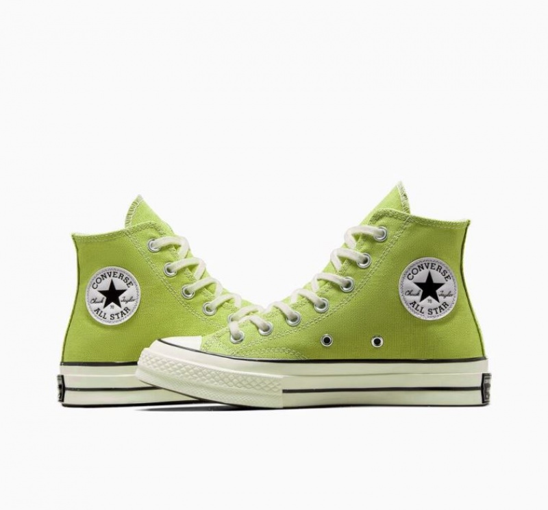 Tenis Converse Chuck 70 Canvas Altos Mujer Verde Claro | COLOMBIA Q4198R