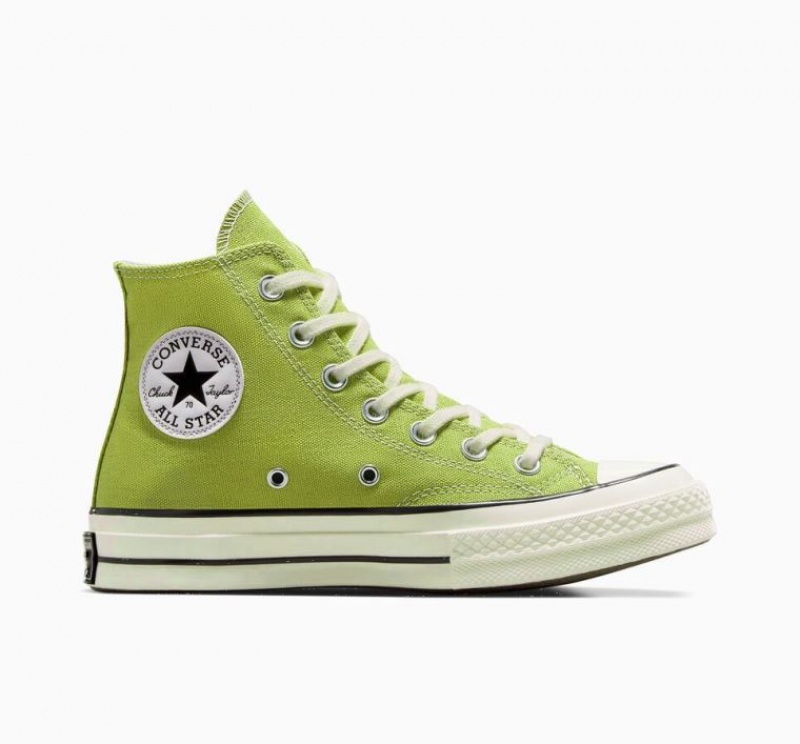 Tenis Converse Chuck 70 Canvas Altos Mujer Verde Claro | COLOMBIA Q4198R