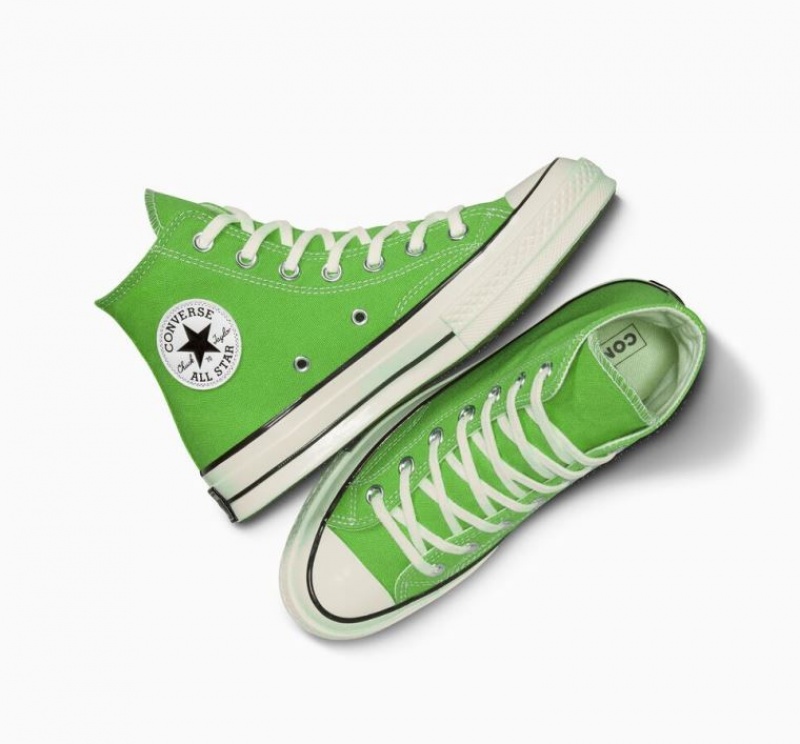 Tenis Converse Chuck 70 Canvas Altos Mujer Verde | COLOMBIA A6218D