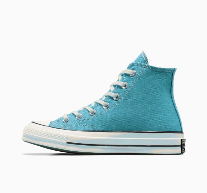 Tenis Converse Chuck 70 Canvas Altos Mujer Turquesa | COLOMBIA G0893P