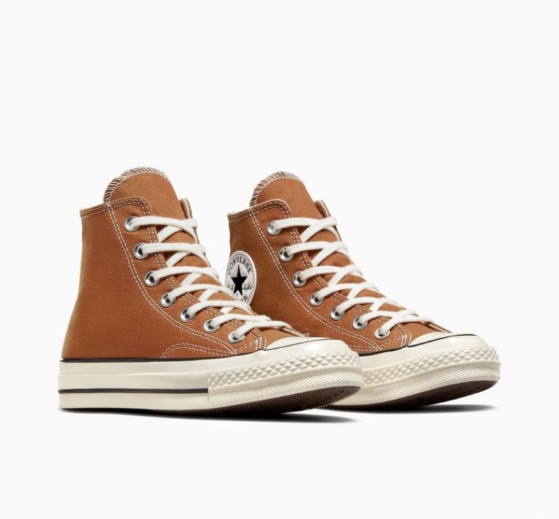 Tenis Converse Chuck 70 Canvas Altos Mujer Marrones | COLOMBIA A9615Z