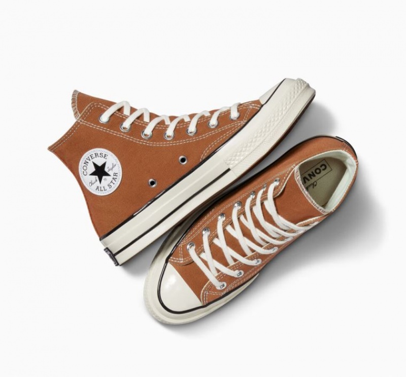 Tenis Converse Chuck 70 Canvas Altos Mujer Marrones | COLOMBIA A9615Z