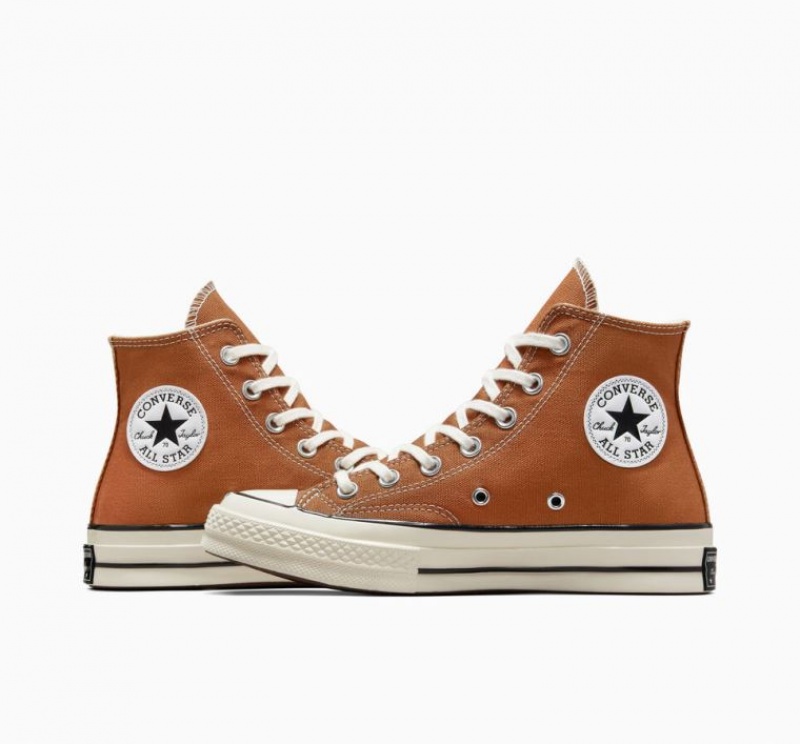 Tenis Converse Chuck 70 Canvas Altos Mujer Marrones | COLOMBIA A9615Z