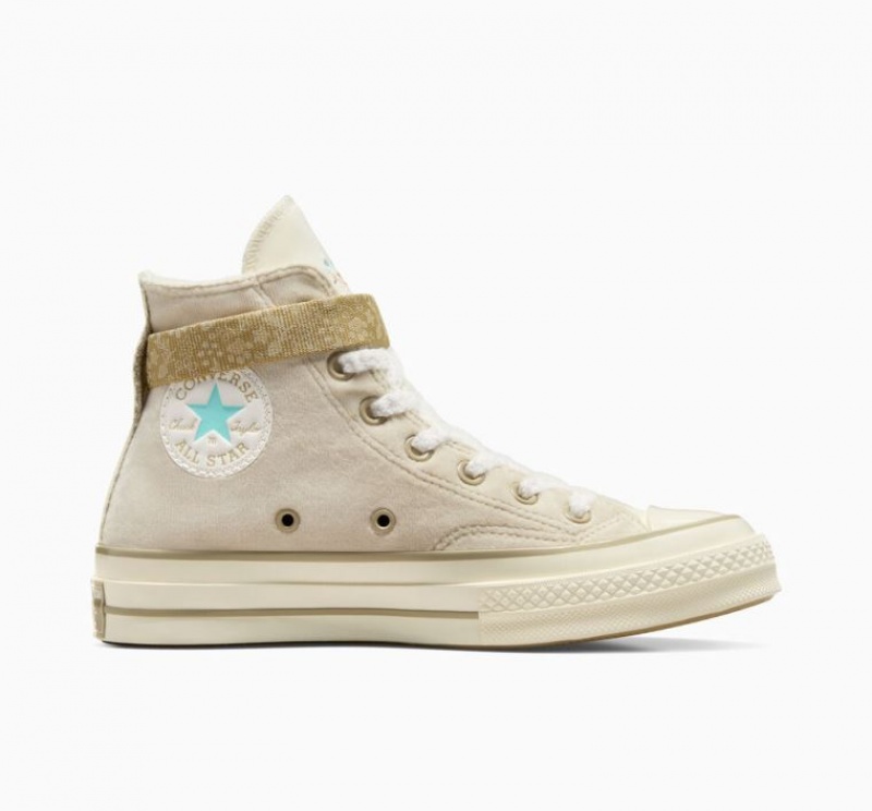 Tenis Converse Chuck 70 Cat Inspired Altos Mujer Blancas | COLOMBIA F4675A