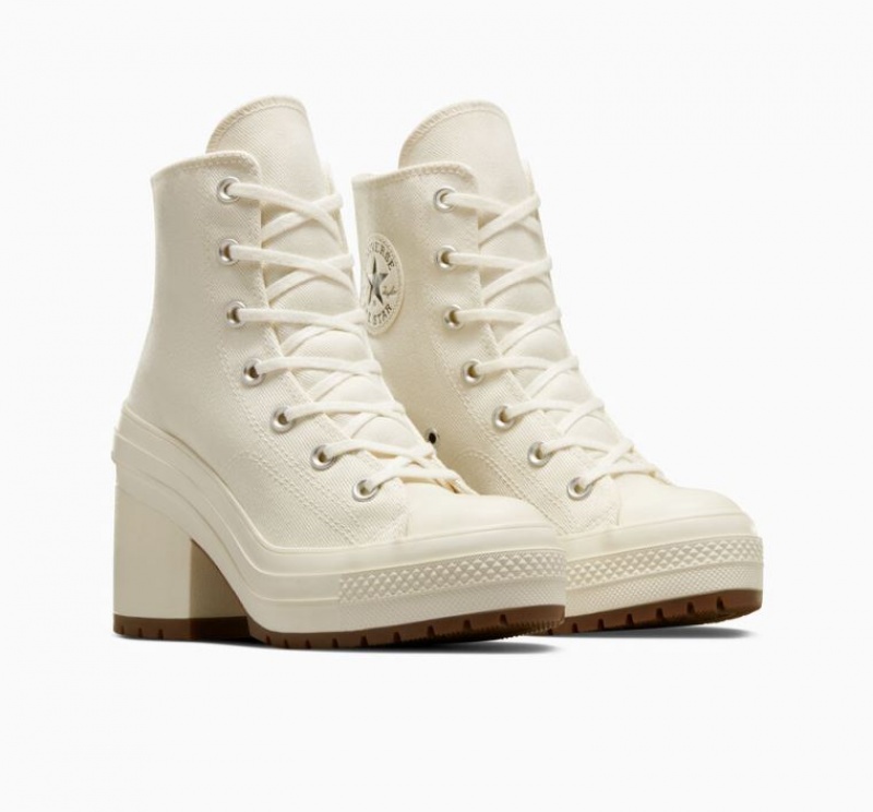 Tenis Converse Chuck 70 De Luxe Heel Altos Mujer Blancas | COLOMBIA W0736Q