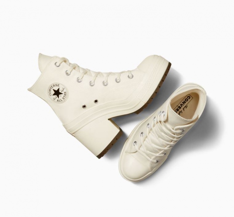 Tenis Converse Chuck 70 De Luxe Heel Altos Mujer Blancas | COLOMBIA W0736Q