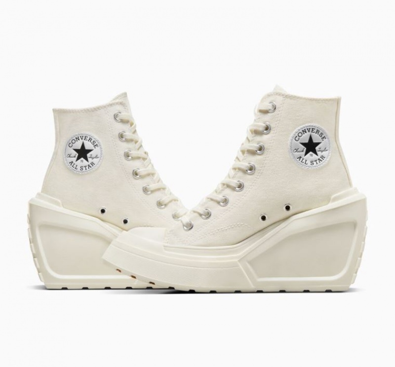 Tenis Converse Chuck 70 De Luxe Wedge Altos Mujer Blancas | COLOMBIA I3024G