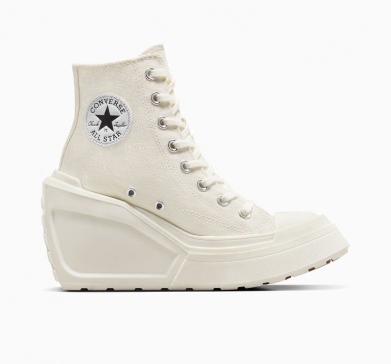 Tenis Converse Chuck 70 De Luxe Wedge Altos Mujer Blancas | COLOMBIA I3024G