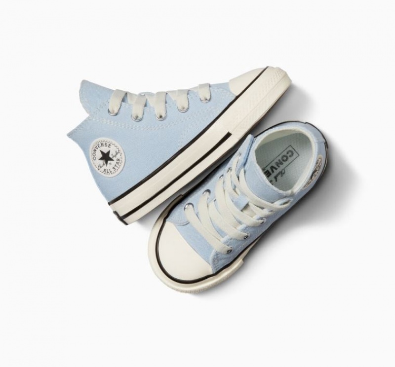 Tenis Converse Chuck 70 Easy On Altos Niños Azules Claro | COLOMBIA Z5169V