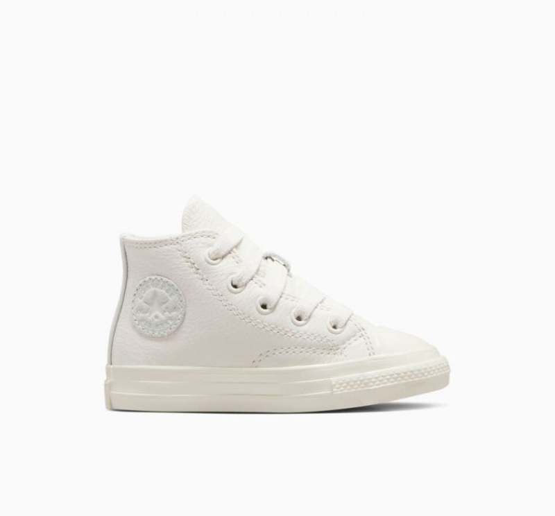 Tenis Converse Chuck 70 Easy On Leather Altos Niños Blancas | COLOMBIA F2014M